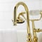 Kingston Brass CA7T2 3-3/8" Tub Wall Mount Clawfoot Tub Faucet with Hand Shower, Polished Brass CA7T2 - alternate 2